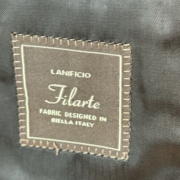 Paul Betenly Men's 38R Sport Coat Roberto 2-Button 100% Wool Filarte Black - Picture 5 of 9